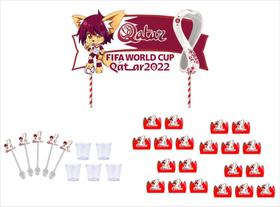 Kit Festa Copa do Mundo do Qatar 901 peças