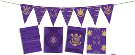 Kit Festa Corinthians Roxo Decoração Completa Festa Times