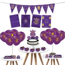 Kit Festa Corinthians Roxo Decoração Completa Festa Times