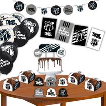 Kit Festa de Aniversário Decorativa Comemoração Futebol Ceará - 62 peças - Festcolor