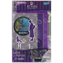 Kit Festa de Aniversário Decorativa Só Um Bolinho Wandinha Addams - 62 peças - Festcolor
