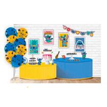 Kit Festa De Aniversário Stitch Festas Decoração - 62 Peças Kit Festa De Aniversário Stitch Festas Decoração - 62 Peças