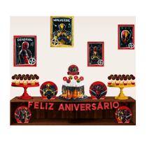 Kit festa Deadpool x Wolverine Decoração Aniversário complet Kit festa Deadpool x Wolverine Decoração Aniversário complet