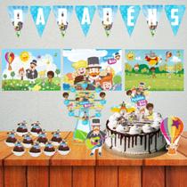 Kit Festa Decoração Aniversário mundo Bita infantil com pulseira Kit Festa Decoração Aniversário mundo Bita infantil com pulseira