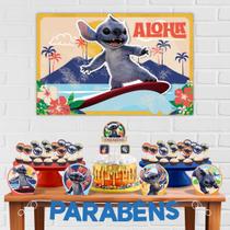 Kit Festa Decoração Aniversário Stitch O Filme 33pçs EVA Kit Festa Decoração Aniversário Stitch O Filme 33pçs EVA