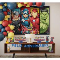 Kit festa decoração aniversário Vingadores 39 peças em EVA