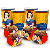 Kit Festa decoração Branca de Neve 50 forminhas + 12 Copos