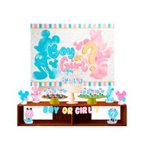 kit festa decoração Chá Revelação Mickey E Minnie 39pç EVA kit festa decoração Chá Revelação Mickey E Minnie 39pç EVA