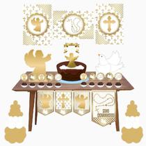 Kit Festa Decoração festa Batizado com caneta Kit Festa Decoração festa Batizado com caneta