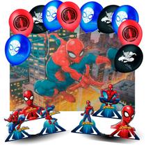 Kit festa Decoração Homem Aranha aniversáio mais completo Kit festa Decoração Homem Aranha aniversáio mais completo