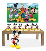 Kit Festa Decoração infantil Mickey +7 Display + Painel