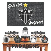 Kit Festa Decoração Pronta Eco Atlético Mg Galo C/ 33 Itens Kit Festa Decoração Pronta Eco Atlético Mg Galo C/ 33 Itens