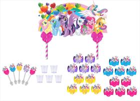 Kit festa decorado My Little Pony 61 peças