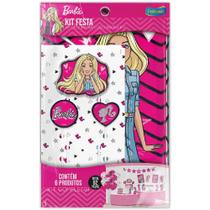 Kit Festa Decorativa Comemoração Aniversário Barbie - 62 peças - Festcolor