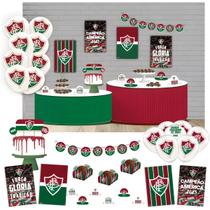 Kit Festa Decorativa Comemoração Aniversário Time Fluminense - 62 peças - Festcolor