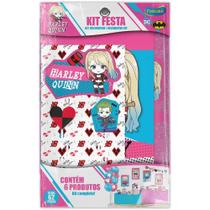 Kit Festa Decorativa Comemoração Harley Quinn Kids - 62 peças - Festcolor