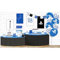 Kit Festa Decorativo Playstation 5 Aniversário - Festcolor Kit Festa Decorativo Playstation 5 Aniversário - Festcolor
