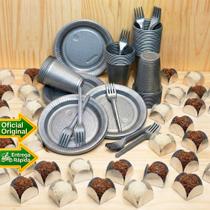 Kit Festa Descartavel Econômico Festa Aniversário Prat 200un