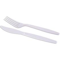 Kit Festa Descartavel Garfo e Faca Master Branco