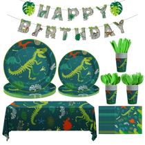 Kit Festa Dinossauro Cecnamt - Serve 24 a 170 Pessoas