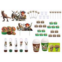 Kit festa Dinossauro (Jurassic) 105 peças (10 pessoas) - Produto artesanal