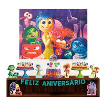 Kit festa Divertidamente 39pçs Decoração aniversário em EVA