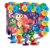 Kit festa Divertidamente Decora Painel +Display mesa +Balão Kit festa Divertidamente Decora Painel +Display mesa +Balão