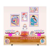 Kit Festa Dorama Decoração Aniversário completa 40pçs EVA