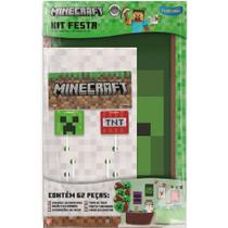 Kit Festa em Casa Minecraft Decoração Completa 62 Peças Festcolor - Inspire Sua Festa Loja Kit Festa em Casa Minecraft Decoração Completa 62 Peças Festcolor - Inspire Sua Festa Loja