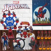 Kit festa em casa só um bolinho Homem Aranha decoração aniversário Kit festa em casa só um bolinho Homem Aranha decoração aniversário