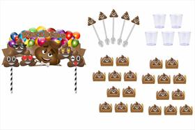 Kit festa Emoji Cocô 61 peças
