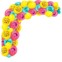 Kit Festa Encanto Decoração Arco Descontruído 75 Balão +fita