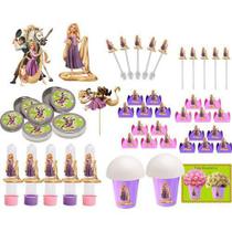 Kit Festa Enrolados (Rapunzel ) 99 peças (10 pessoas) - Produto artesanal