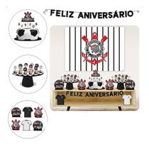 Kit festa facil corinthians piffer c/ 39 itens decorativos Kit festa facil corinthians piffer c/ 39 itens decorativos