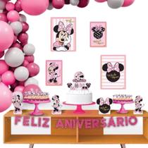 Kit Festa Fácil Disney Minnie Mouse Decoração De Aniversário Kit Festa Fácil Disney Minnie Mouse Decoração De Aniversário