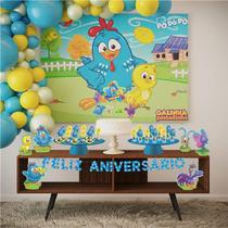 Kit Festa Fácil Galinha Pintadinha Aniversário Criança Infantil