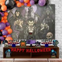 Kit Festa Fácil Halloween Terror Decoração De Aniversário - Pauli festas