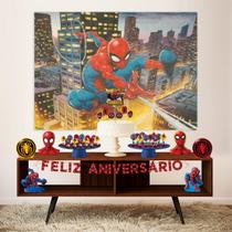 Kit Festa Fácil Homem Aranha- Decoração Kit Festa Fácil Homem Aranha- Decoração
