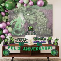 Kit Festa Fácil Hulk Aniversário Criança Infantil