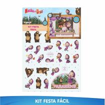 Kit Festa Fácil Masha e o Urso - 39 Itens - 01 Unidade - Piffer - Rizzo Kit Festa Fácil Masha e o Urso - 39 Itens - 01 Unidade - Piffer - Rizzo