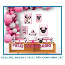 Kit Festa Fácil Minnie Mouse Disney Decoração Aniversário - Piffer