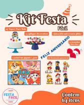 Kit Festa Fácil Patrulha Canina 64 Itens - Decoração Premium para sua Celebração Kit Festa Fácil Patrulha Canina 64 Itens - Decoração Premium para sua Celebração