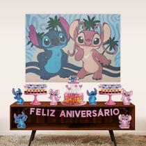 Kit Festa Fácil Stitch e Angel Decoração Completa 39 Itens