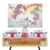 Kit Festa Fácil Unicornio Rainbow
