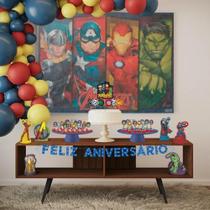 Kit Festa Fácil Vingadores Avengers - Decoração Aniversário