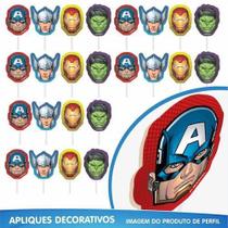 Kit Festa Facil Vingadores Herois Decoração Painel Mesa