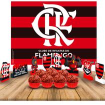 Kit festa Flamengo Decoração 109pçs Aniversário completo