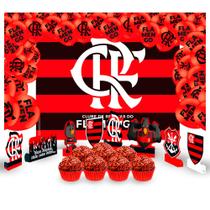 Kit festa Flamengo Decoração 134pçs Aniversário completo Kit festa Flamengo Decoração 134pçs Aniversário completo