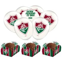 Kit Festa Fluminense 25 Balões + 40 Forminhas Para Doces Festcolor - Inspire sua Festa Loja