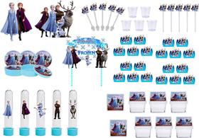 Kit festa Frozen 2 (113 peças) 10 pessoas - Produto artesanal